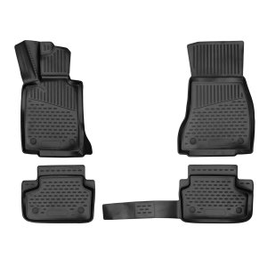 BMW 5 Series G30 Floor Mats - Omac - Rubber TPE - Black - '17-'23